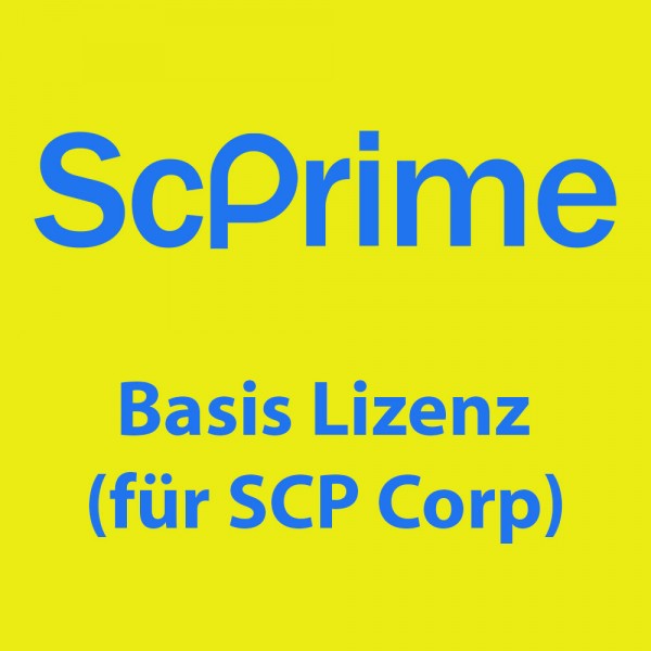 SCPrime Lizenz Basis (Software License Basic Version)